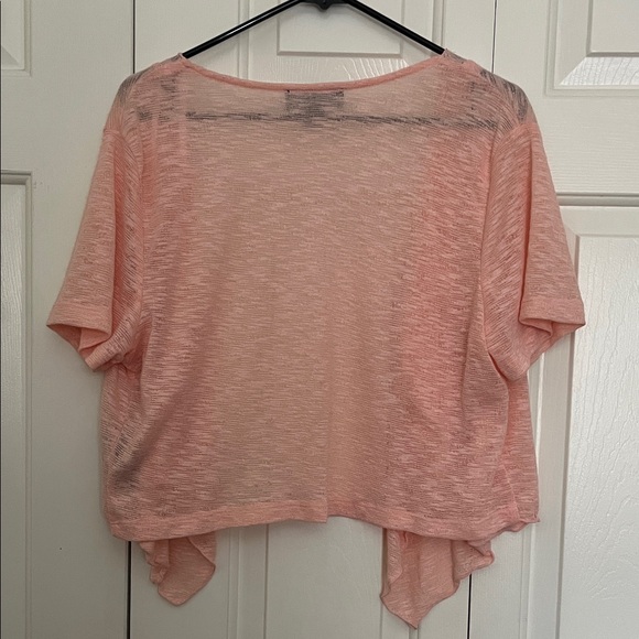 Perceptions New York Women's Light Coral Draped Shrug Size XL - Picture 5 of 6
